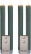 Anna's Collection LED dinerkaarsen - 4x - jade groen - 23 cm - met afstandsbediening - LED kaarsen