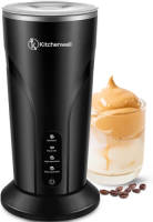 Kitchenwell Elektrische Melkopschuimer - 4-in-1 - 300 ML - 500W - Zwart