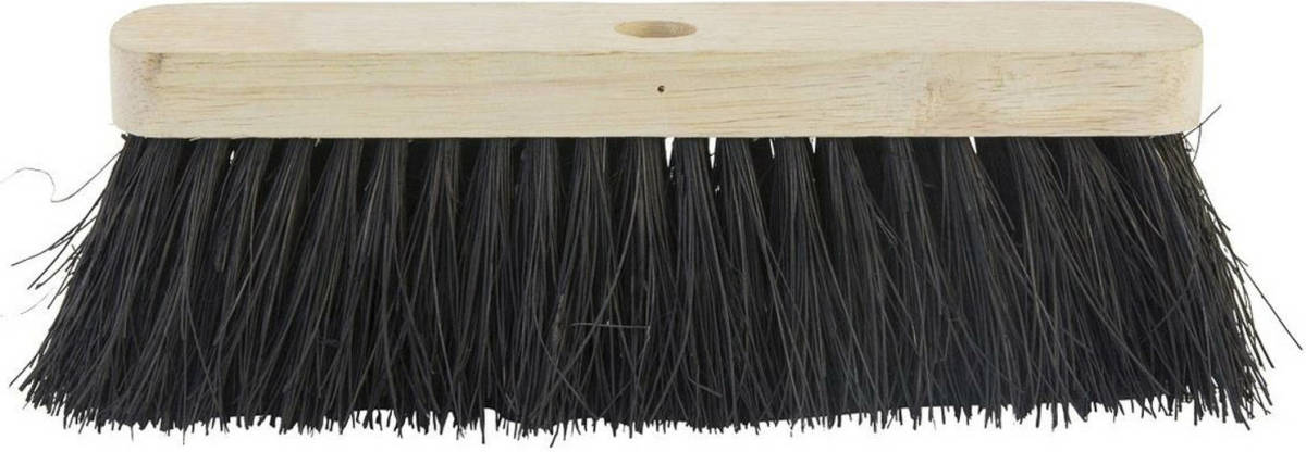 Betra Bezemkop buiten - zwart - FSC hout/natuurvezel - 60 cm - Bezem
