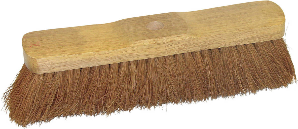 Betra Bezemkop binnen - bruin - FSC hout/kokos - 33 cm - Bezem