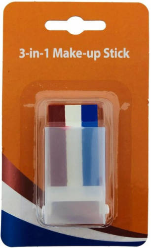 Benza Make-up Stick - Schminkstift - Schminkstick - Rood Wit Blauw - WK2022