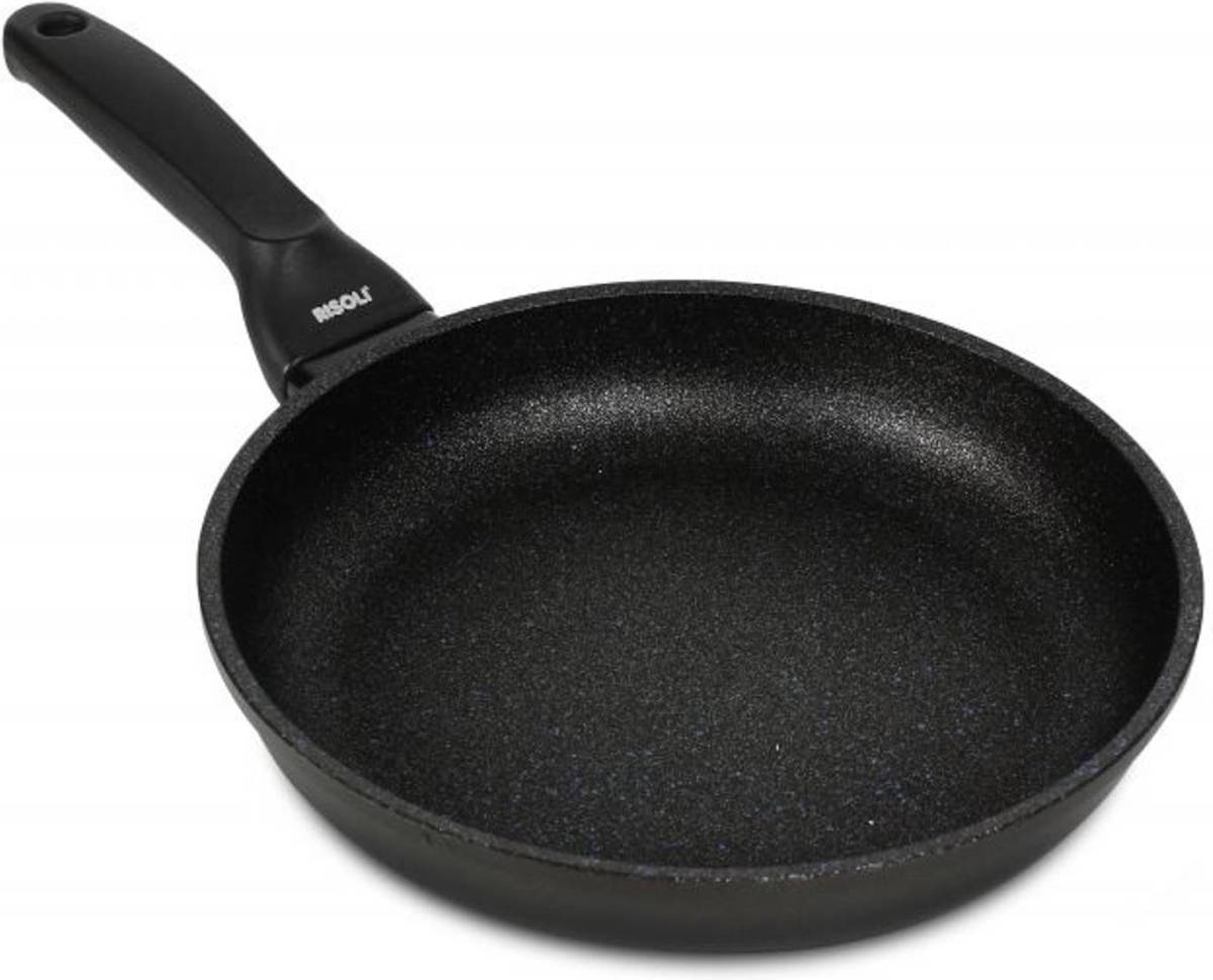 Risoli koekenpan Black Plus 24 x 8 cm aluminium zwart