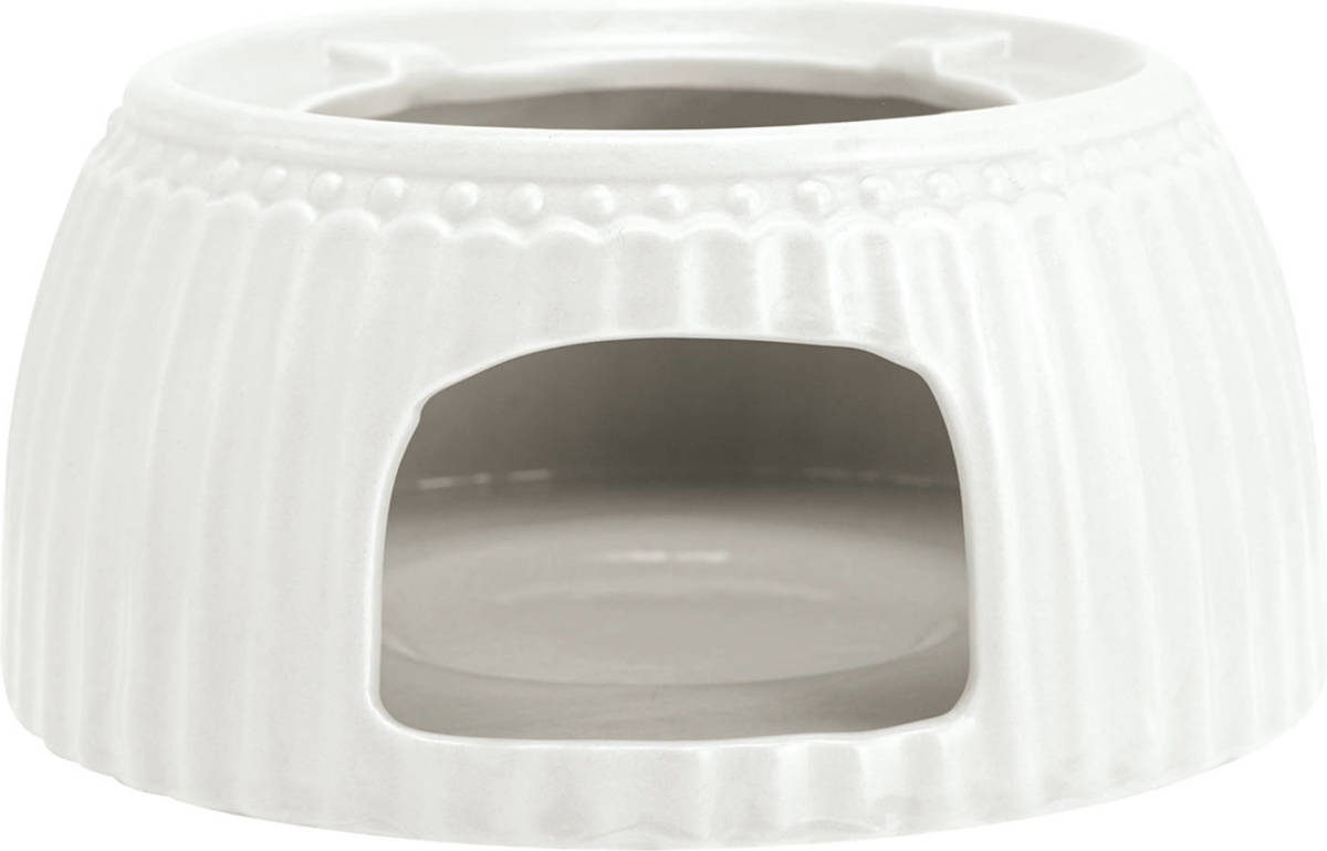 GreenGate Theepot warmer Alice wit Ø 13 cm thee-rechaud