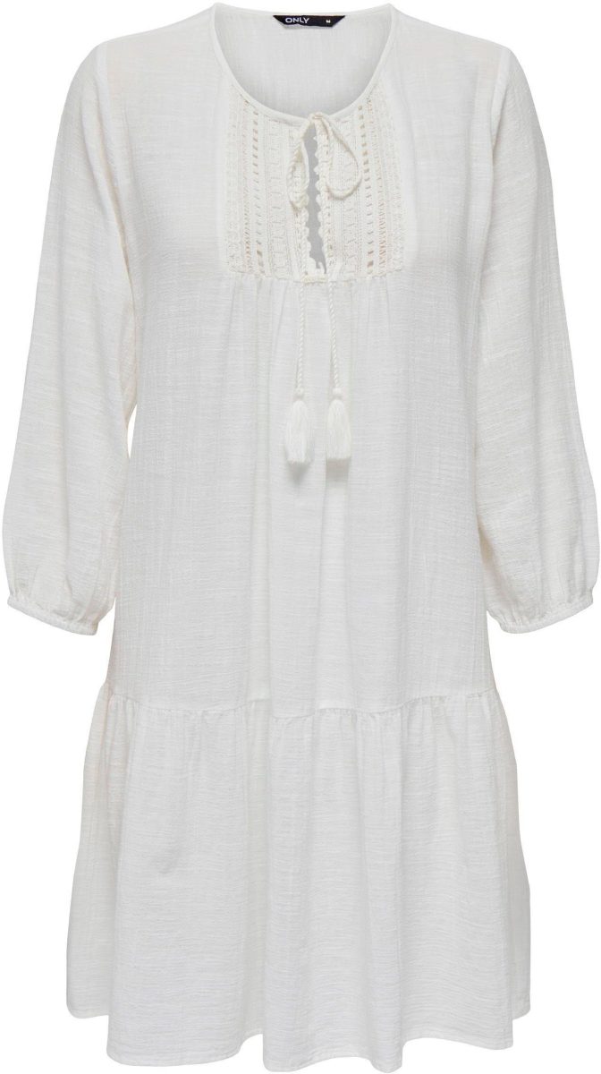 Only Tuniekjurk ONLVINNIE LIFE 3/4 LACE TUNIC WVN NOOS