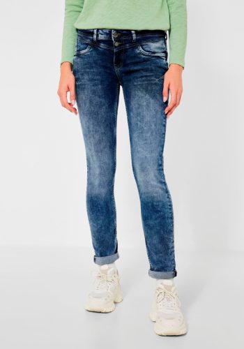 Street One Skinny fit jeans met merklabel