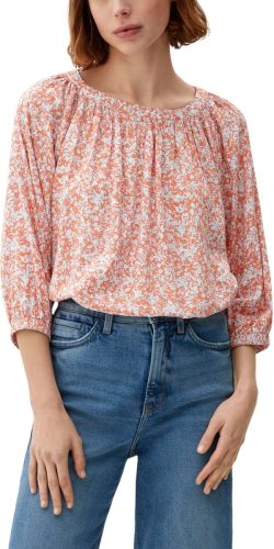 s.Oliver Blouse met lange mouwen met all-over motief