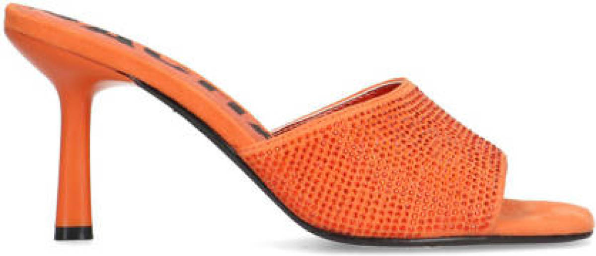 Sacha muiltjes met strass oranje