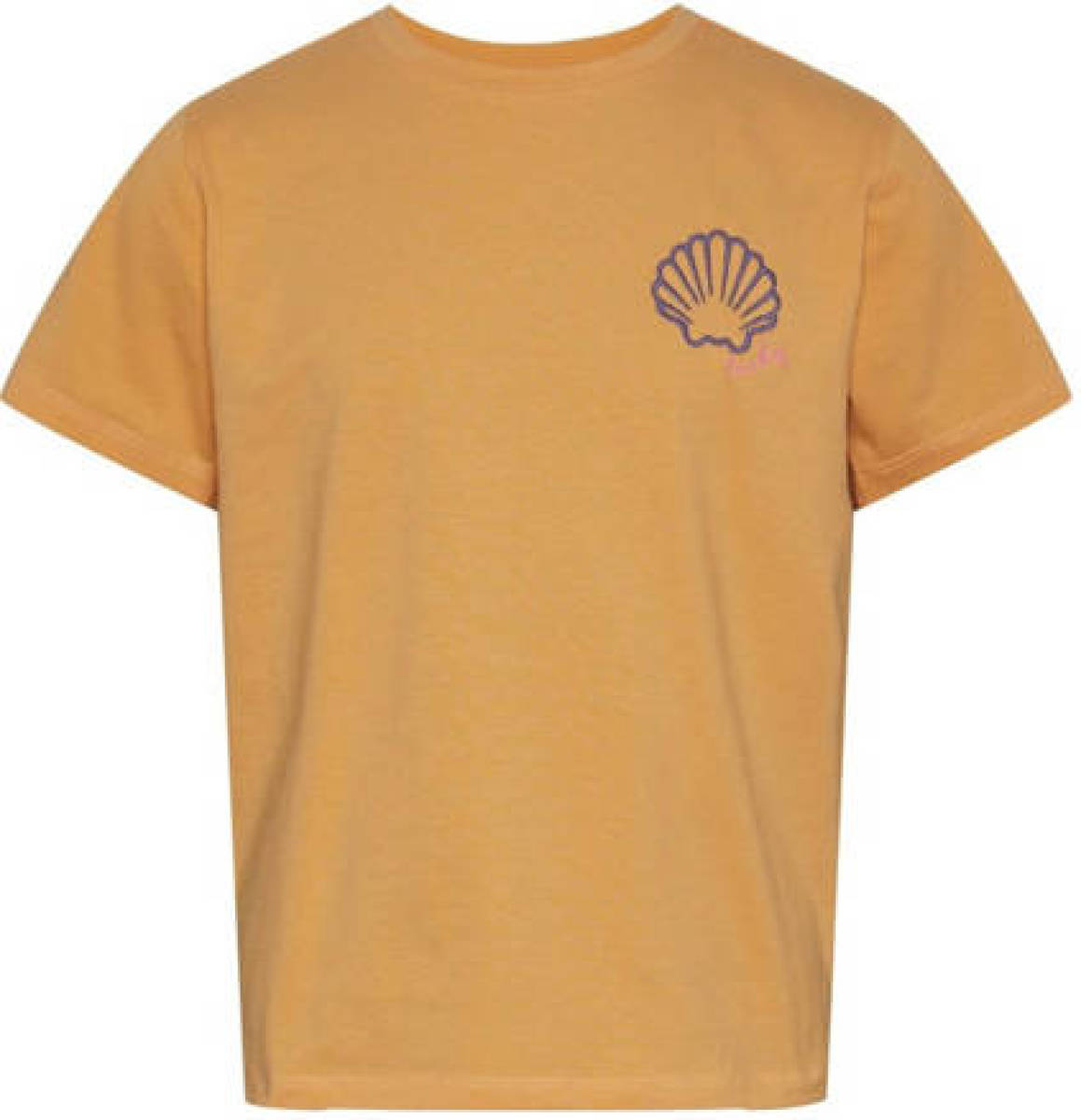 PIECES KIDS T-shirt PKKIM met printopdruk oranje