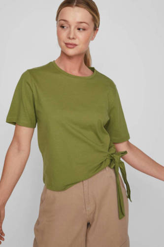 VILA T-shirt VIPIPPA groen