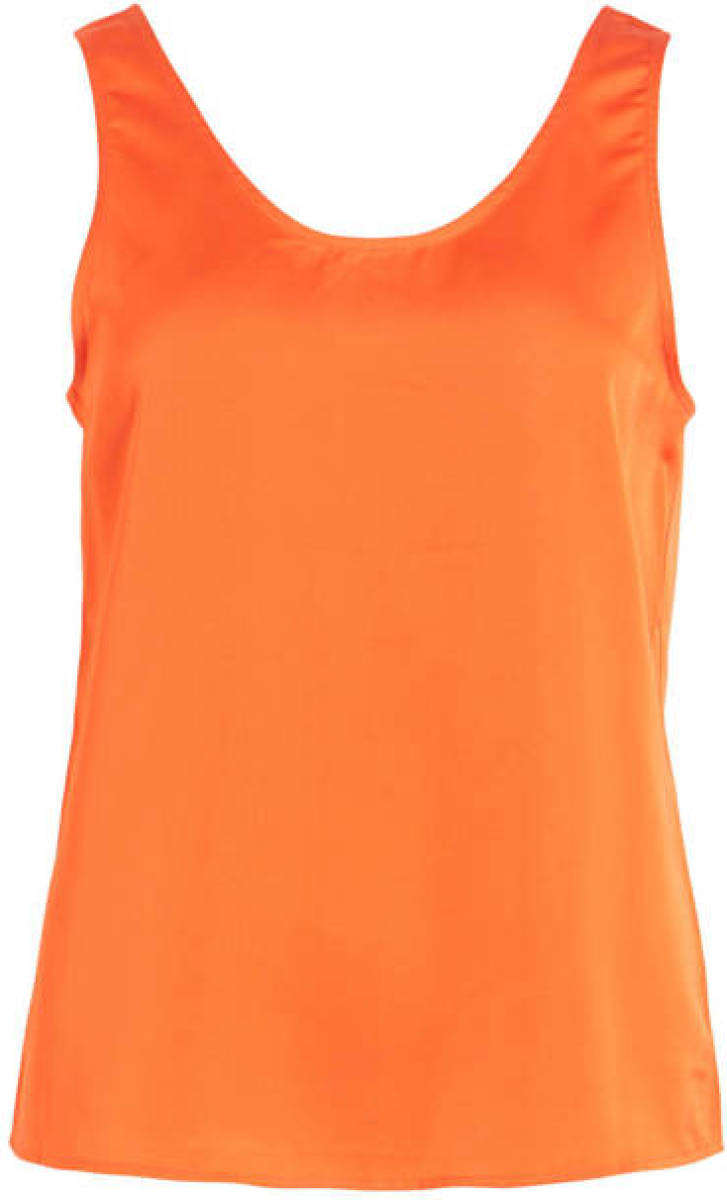 VILA top VIELLETTE oranje