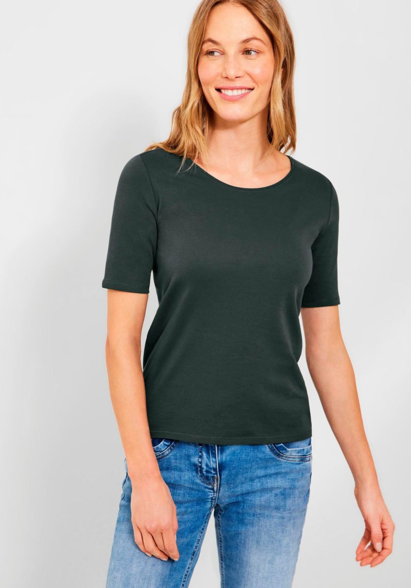 CECIL T-shirt met een ronde hals