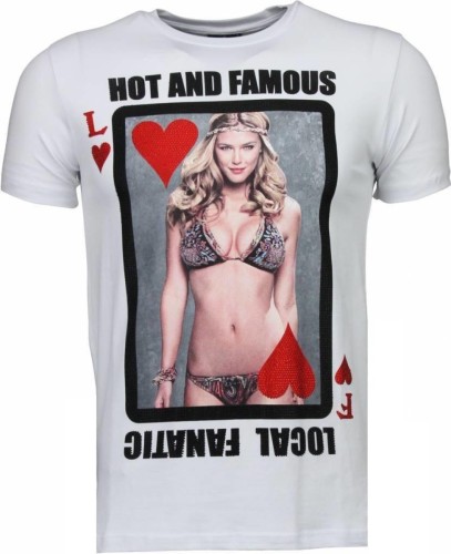 T-shirt Korte Mouw Local Fanatic  Hot   Famous Poker Bar Refaeli