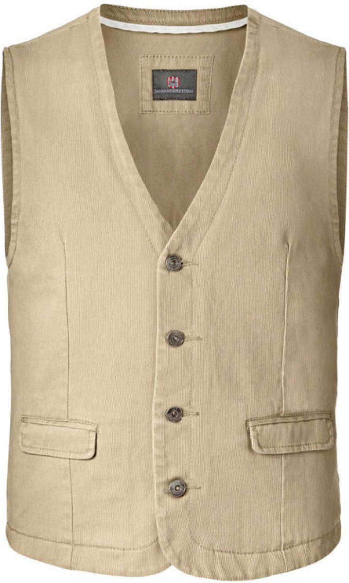 Jan Vanderstorm gilet Plus Size Torell beige