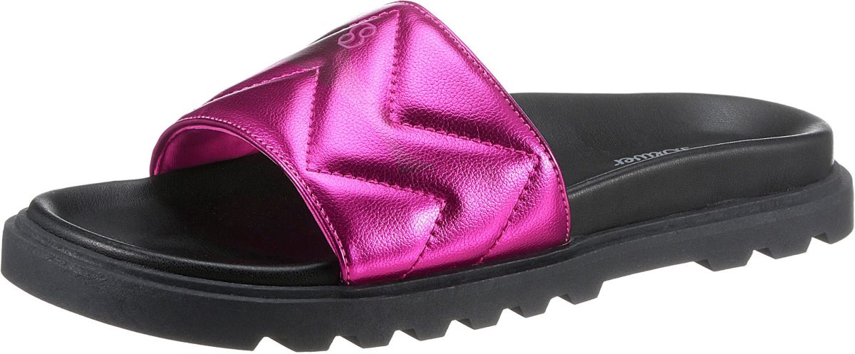 s.Oliver Slippers met decoratieve stiksels