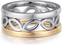 Kingka Ringenset Leaves Trio, SR6228S2,S3,S4,S5 (set, 3-delig)