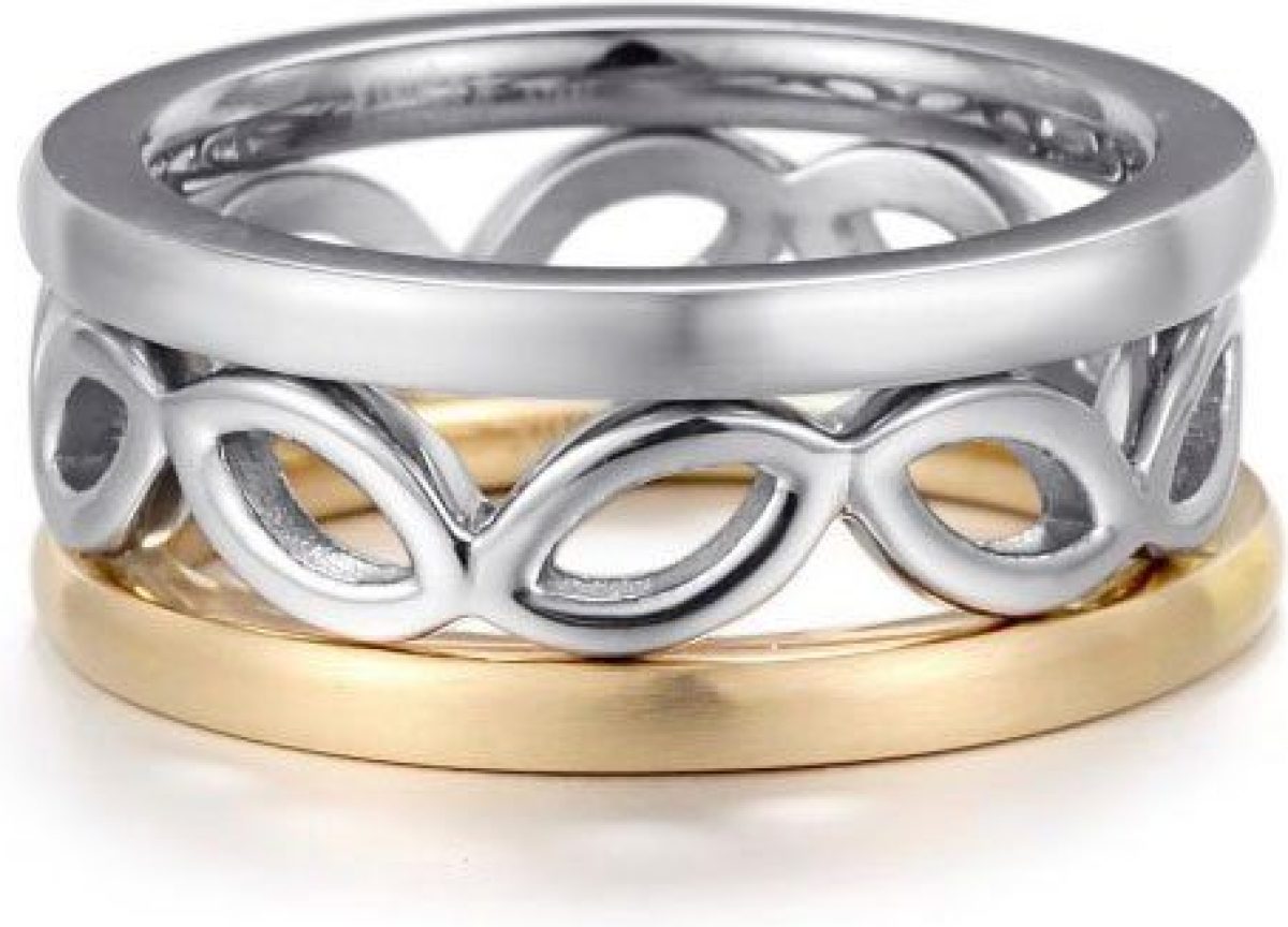 Kingka Ringenset Leaves Trio, SR6228S2,S3,S4,S5 (set, 3-delig)