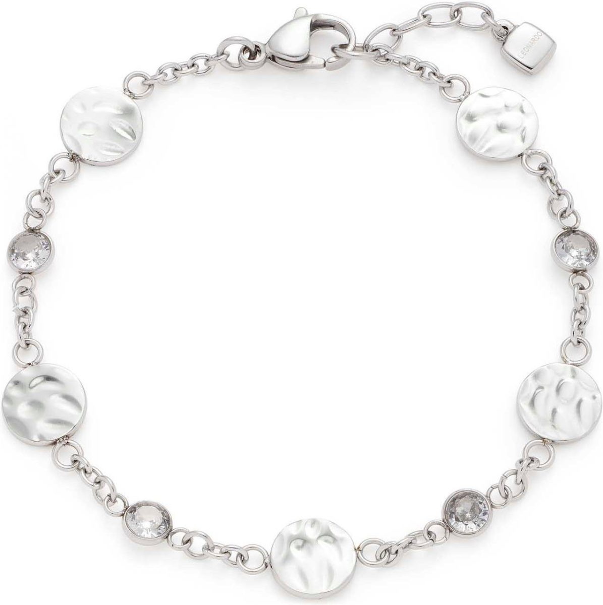 Leonardo Edelstalen armband Milou, 022488 met zirkoon (synthetisch)