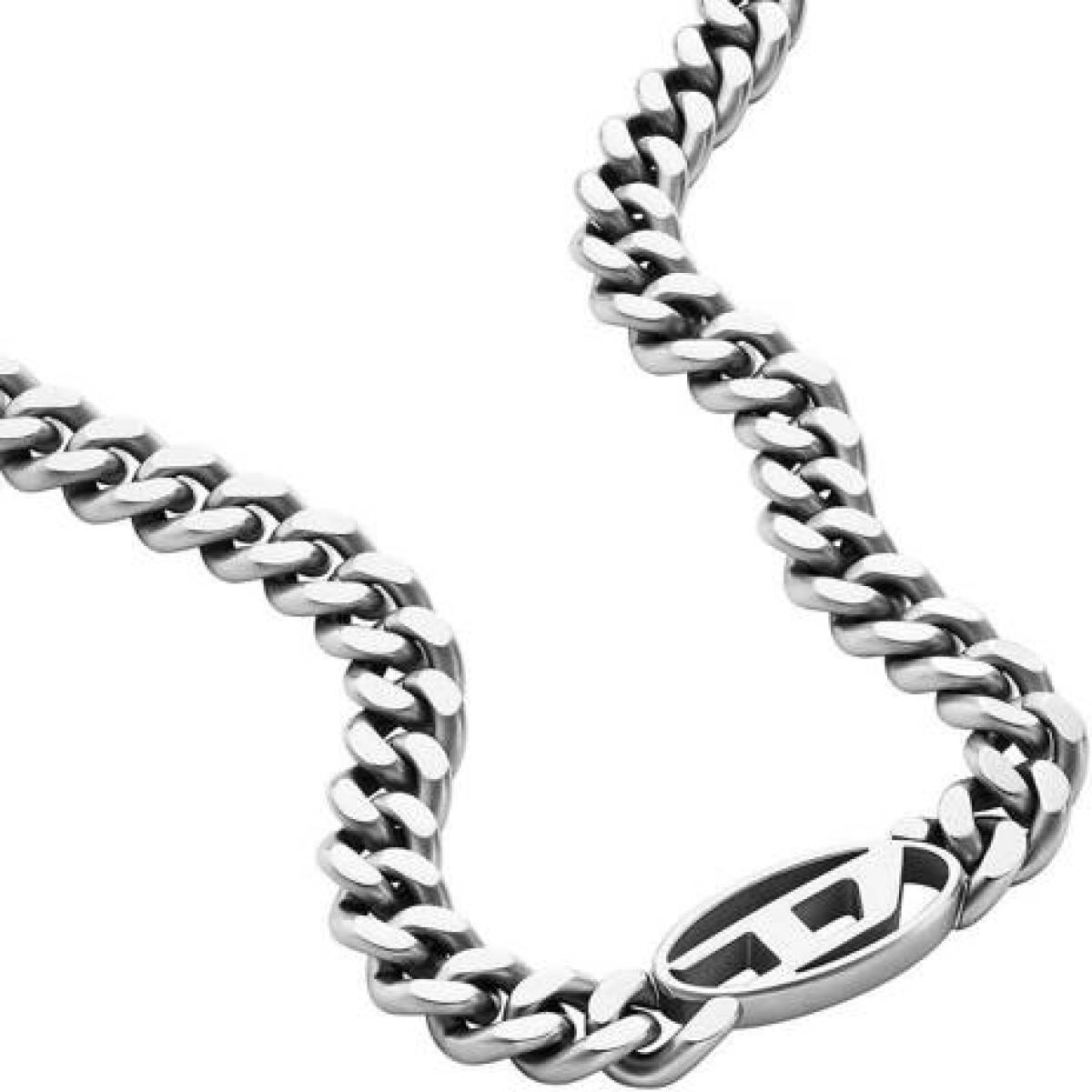 Diesel collier DX1433040 Steel zilverkleurig