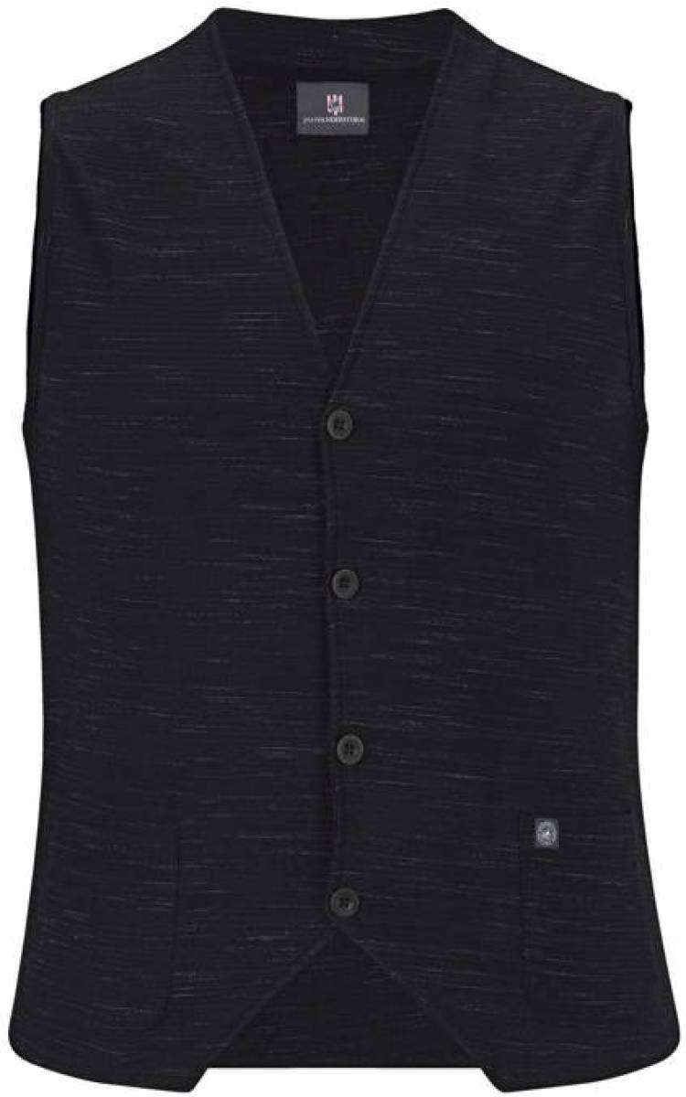 Jan Vanderstorm gemêleerd gilet Plus Size Ahlmann zwart