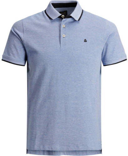 Jack & Jones ESSENTIALS slim fit polo lichtblauw
