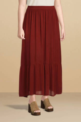 GREAT LOOKS maxi rok bordeaux