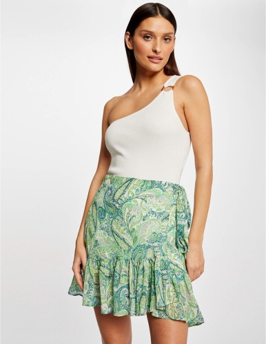 Morgan rok van gerecycled polyester groen