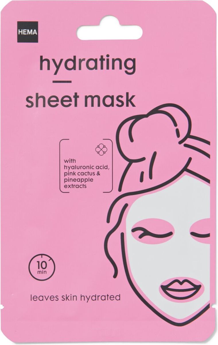 HEMA Sheet Gezichtsmasker Roze Cactus