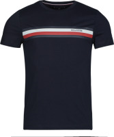 T-shirt Korte Mouw Tommy hilfiger  RWB MONOTYPE CHEST STRIPE TEE