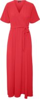 VERO MODA Blousejurkje VMUTA S/S V-NECK ANKLE DRESS WVN BTQ