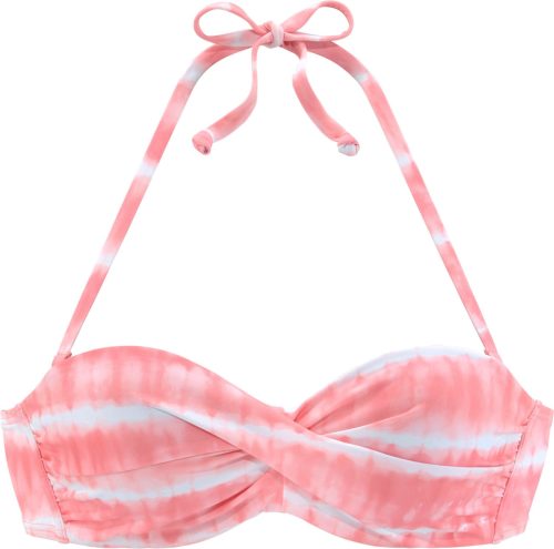 s.Oliver RED LABEL Beachwear Bikinitop met beugels Enja met batikprint en wikkel-look