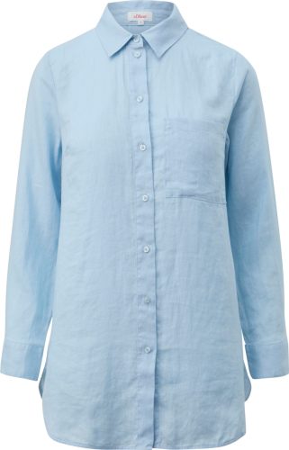s.Oliver Lange blouse met een afgeronde zoom