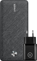 Anker Powerbank 20.000 mAh Quick Charge en Power Delivery Zwart + Oplader 30W Zwart