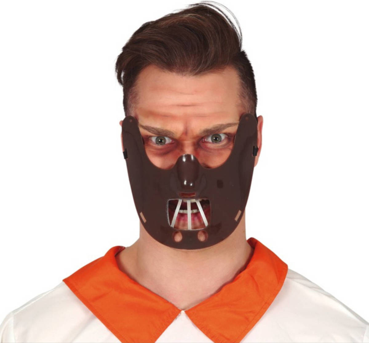 Fiestas Guirca Halloween Bruin horror verkleed masker Hannibal voor volwassenen - Verkleedmaskers
