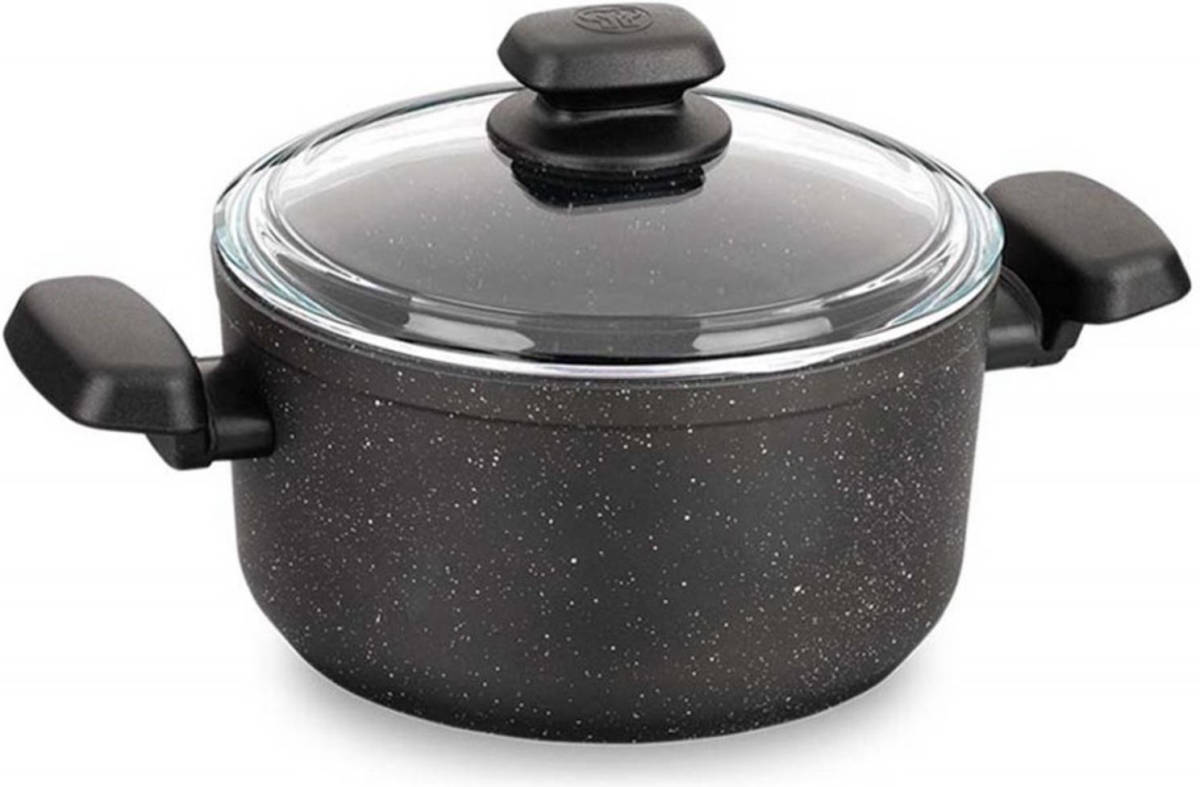 Korkmaz Ornella aluminium braadpan 28 cm 8L met 5-laagse anti-aanbaklaag