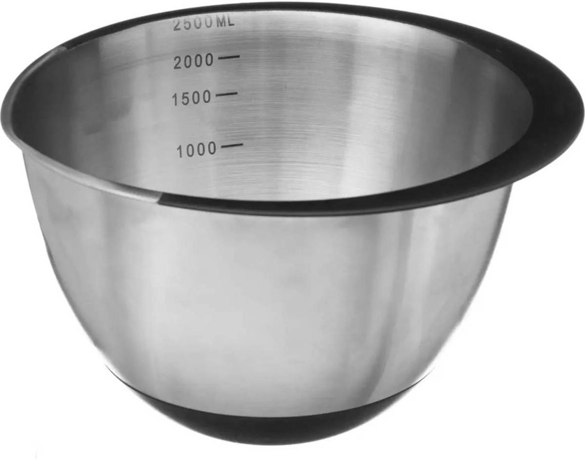 Secret de Gourmet Beslagkom/mengkom RVS 2,2L met antislip - Mengkommen