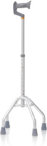 moretti vierpoot wandelstok aluminium - groot onderstel