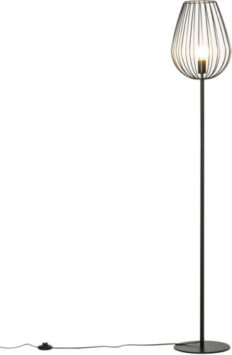 NiceGoodz Vloerlamp - Vintage - Staande lamp - Industrieel - E27 - 159 cm - Zwart