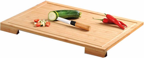 Kesper Bamboe houten snijplank 38 x 58 cm anti-slip - Snijplanken