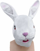 Bristol novelty Konijnen masker voor volwassenen - Verkleedmaskers
