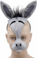 Bristol novelty Ezels diadeem masker met geluid - Verkleedmaskers
