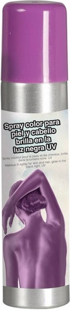 Fiestas Guirca Toppers Paarse bodypaint body spray voor het lichaam - Schmink