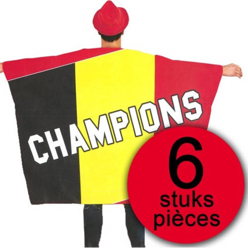 Made in Holland 6 stuks Vlag Cape België Champions 150x110cm