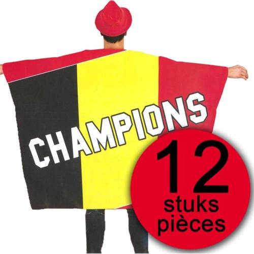 Made in Holland 12 stuks Vlag Cape België Champions 150x110cm