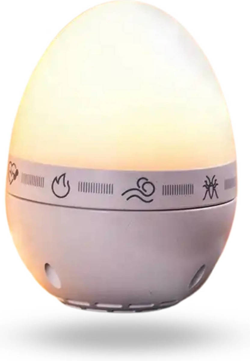 Homezie White noise machine - 9 natuurlijke geluiden - 3 timer functies - Slaaptrainer - White noise - Slaaphulp
