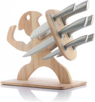 Set Messen met Houten Basis Spartan Innovagoods 7 Onderdelen