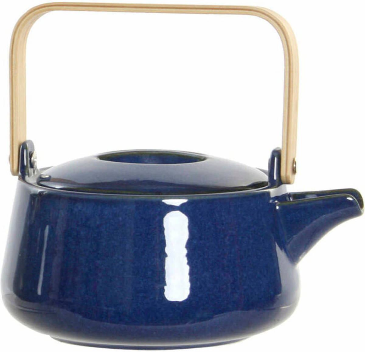 Theepot DKD Home Decor 21 x 17 x 10 cm Porselein Blauw 1 L