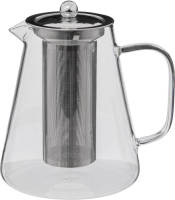Secret de Gourmet - Theepot - glas/rvs - met filter - 1300 ml - Theepotten