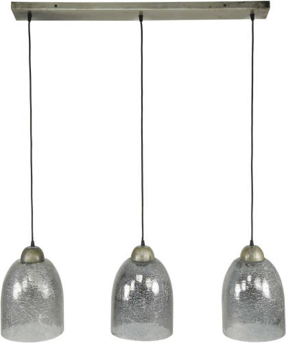 Dimehouse Hanglamp Bellamy 3-lichts oud zilver