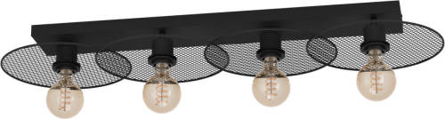 Eglo Ikeston Plafondlamp - E27 - 95 cm - Zwart - Staal