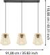 Eglo Hykeham Hanglamp - E27 - 91 cm - Zwart/Hout